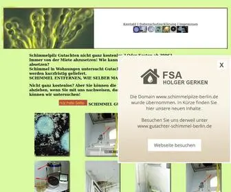 Schimmelpilze-Berlin.de(Kosten Schimmelgutachten Wohnung Schimmelpilz entfernen) Screenshot