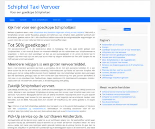 Schiphol-Taxi-Vervoer.nl(Schiphol Taxi Vervoer) Screenshot