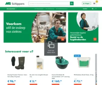 Schippers.be(Alles voor de veehouderij en agrarische benodigdheden) Screenshot