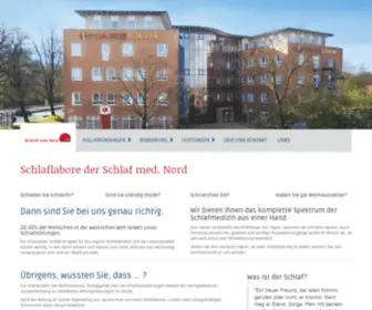 SChlaf-Med-Nord.de(Schlaflabore der Schlaf med) Screenshot