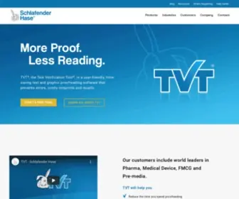 SChlafenderhase.com(TVT® (the Text Verification Tool®)) Screenshot