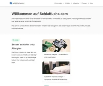 SChlaffuchs.com(Willkommen auf) Screenshot