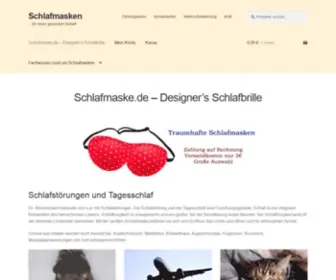 SChlafmaske.de(Schlafmaske Shop) Screenshot