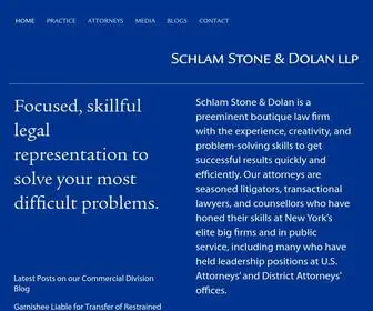 SChlamstone.com(Schlam Stone & Dolan LLP Focused) Screenshot