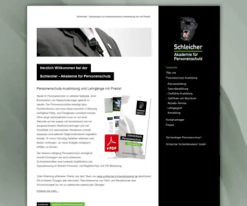 SChleicher-Akademie.de(Personenschutzschule Schleicher) Screenshot