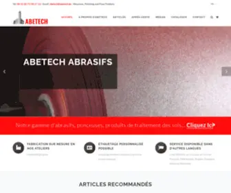 SChleifabetech.com(ABETECH Abrasifs) Screenshot