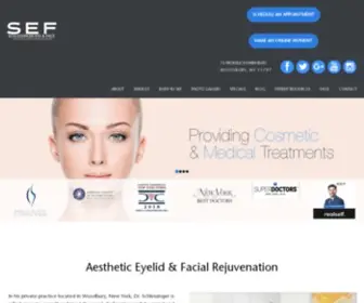 SChlessingereyeandface.com(Cosmetic Eyelid Surgery Long Island) Screenshot