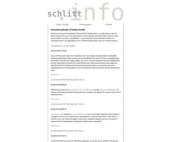 SChlitt.info(Photography and private stuff) Screenshot