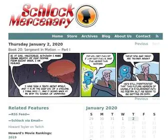 SChlockmercenary.com(Schlock Mercenary) Screenshot