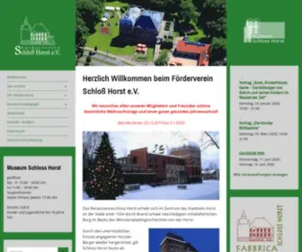 SChloss-Horst.de(Herzlich Willkommen beim Förderverein Schloß Horst e.V) Screenshot