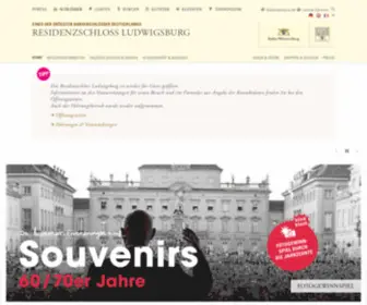 SChloss-Ludwigsburg.de(Offizielle Homepage von Schloss Ludwigsburg) Screenshot