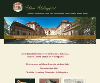 SChloss-Schillingsfuerst.de(Startseite Schloss Schillingsfürst) Screenshot