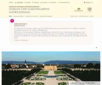 SChloss-SChwetzingen.de(Offizielle Homepage von Schloss und Schlossgarten Schwetzingen) Screenshot