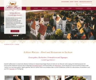 SChloss-Wurzen.de(Hotel Restaurant Schloss Wurzen) Screenshot