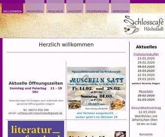 SChlosscafe-Hoechstaedt.de(Höchstädt) Screenshot