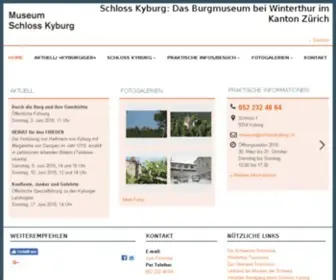 SChlosskyburg.ch(Schloss Kyburg) Screenshot