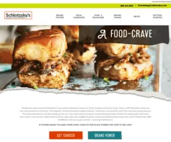 SChlotzskysfranchising.com(Focus Brands) Screenshot