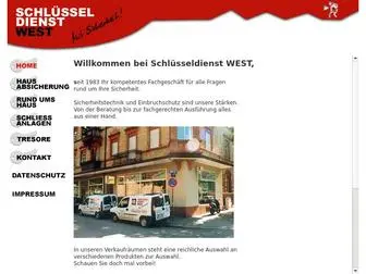 SChluesseldienstwest.de(Schlüsseldienst West) Screenshot