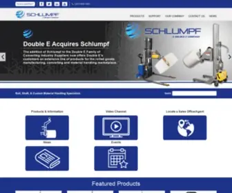 SChlumpf-INC.com(Roll, Reel, Shaft and Material Handling Equipment) Screenshot