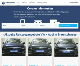SChmalkoke.com(VW & Audi Gebrauchtwagen Autohaus aus Braunschweig) Screenshot