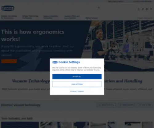 SChmalz.ca(Vacuum Technology) Screenshot