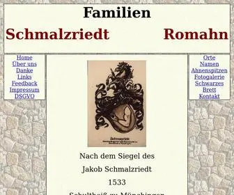 SChmalzriedt-Genealogie.de(Genealogie) Screenshot