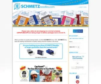 SChmetzneedles.com(SCHMETZ Sewing Machine Needles) Screenshot