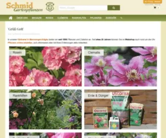 SChmid-Gartenpflanzen.de(Rosen) Screenshot