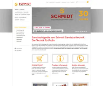 SChmidt-Sandstrahltechnik.de(Start ) Screenshot