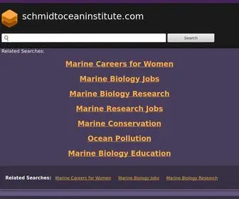 SChmidtoceaninstitute.com(schmidtoceaninstitute) Screenshot
