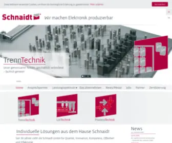 SChnaidtgmbh.de(Wir machen Elektronik produzierbar) Screenshot