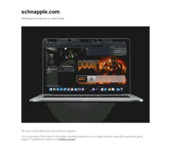 SChnapple.com(Making game things run on Apple things) Screenshot