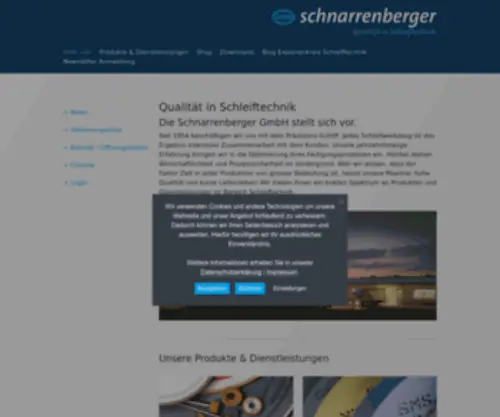 SChnarrenberger.de(Qualität in Schleiftechnik) Screenshot