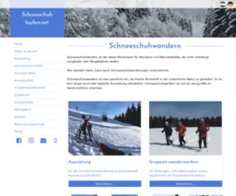 SChneeschuhlaufen.net(Wanderurlaub im Landferienhaus Linde) Screenshot