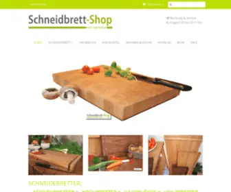 SChneidbrett-Shop.de(Schneidebrett im finden) Screenshot