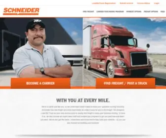 SChneidercarriers.com(Carrier Solutions) Screenshot