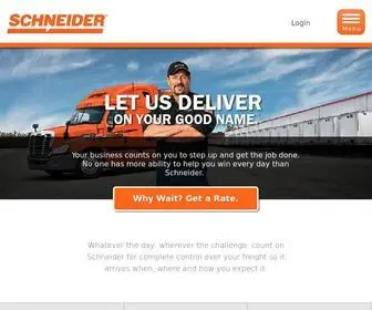 SChneider.com(Trucking company) Screenshot
