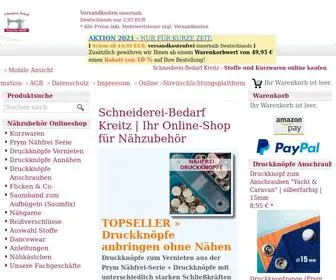 SChneiderei-Bedarf.de(Schneiderei-Bedarf Kreitz | Ihr Nähzubehör Onlineshop) Screenshot