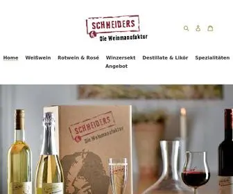 SChneiders-Weinshop.de(SCHNEIDERS Die Weinmanufaktur) Screenshot