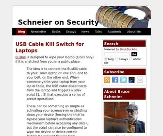 SChneier.com(Schneier on Security) Screenshot