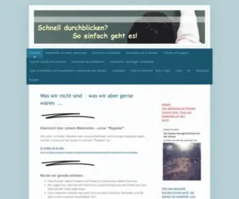 SChnell-Durchblicken.de(Hier gibt es Tipps und Materialien zu schulischen Fragen) Screenshot