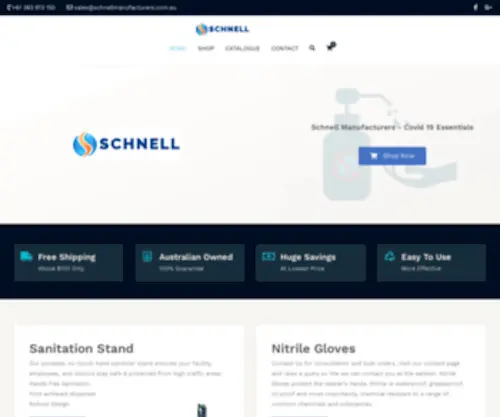 SChnellmanufacturers.com.au(Schnell Manufacturers) Screenshot