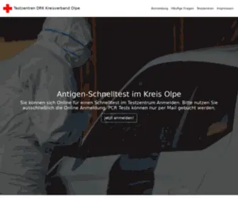 SChnelltest-Kreis-Olpe.de(Testzentren DRK Kreisverband Olpe) Screenshot