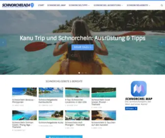 SChnorcheln24.de(Schnorcheltipps, Schnorchelgebiete & Ausrüstung) Screenshot