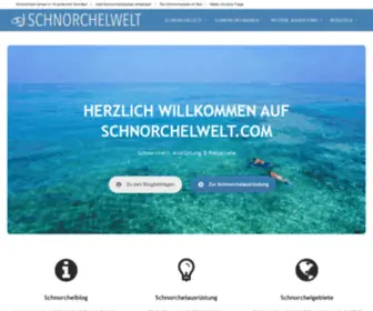 SChnorchelwelt.com(Ist die ausführliche Themenwebsite rund ums Schnorcheln) Screenshot