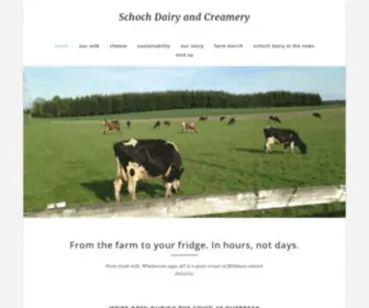 Schochdairy.com(Schoch Dairy and Creamery) Screenshot