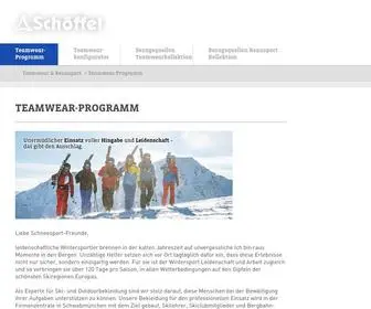 Schoeffel-Teamwear.de(Teamwear-Programm) Screenshot