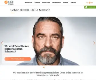 Schoen-Klinik.de(Die Schön Klinik macht die beste Medizin persönlicher. Denn jeder Mensch ist besonders) Screenshot