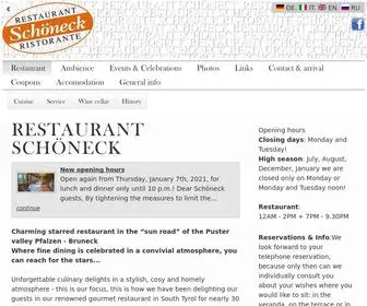 Schoeneck.it(Restaurant Schöneck) Screenshot