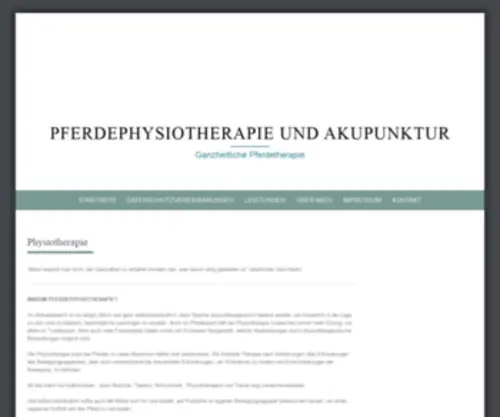 Schoener-Reiten.de(Pferdephysiotherapie und Akupunktur) Screenshot